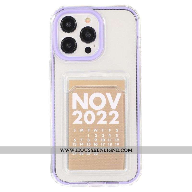 Coque iPhone 14 Transparente Porte-Carte