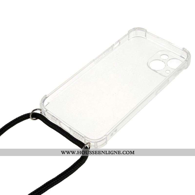 Coque iPhone 14 Transparente avec Cordon