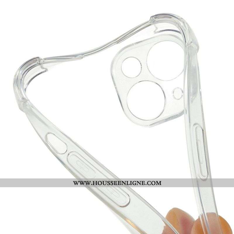 Coque iPhone 14 Transparente avec Cordon