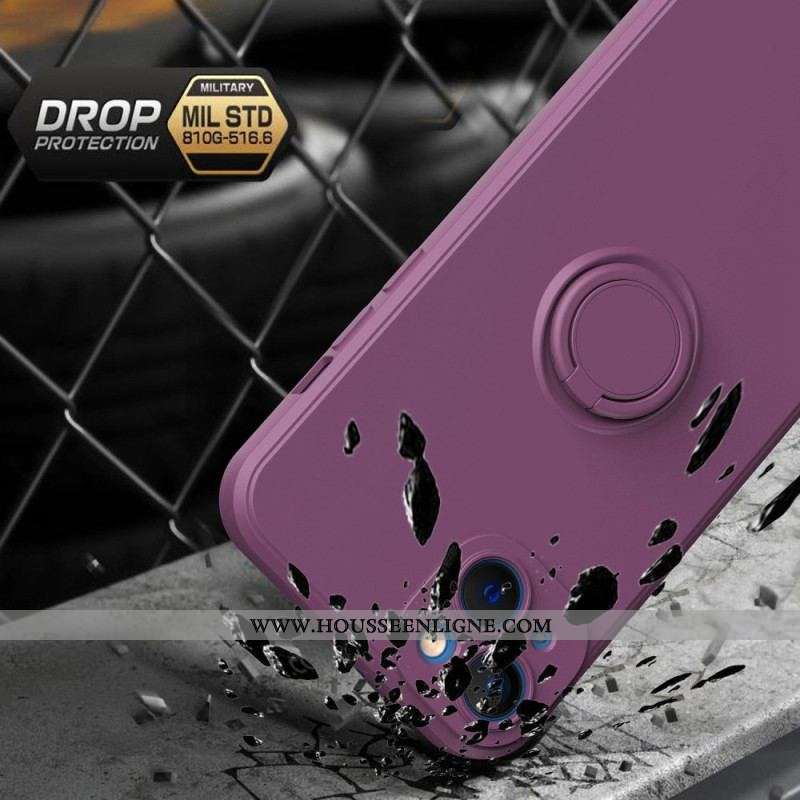 Coque iPhone 14 Unie Anneau-Support