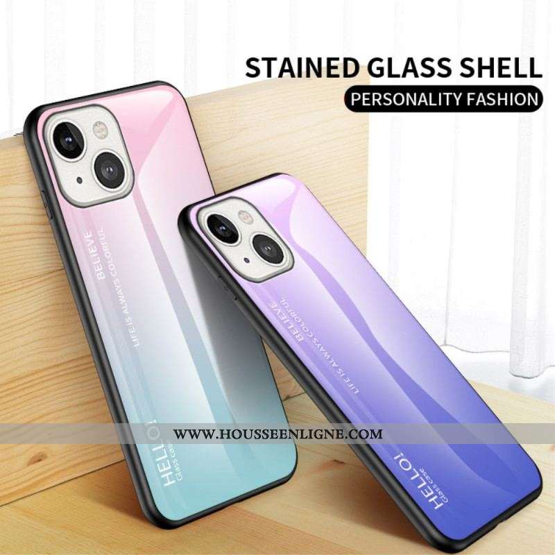 Coque iPhone 14 Verre Trempé Hello