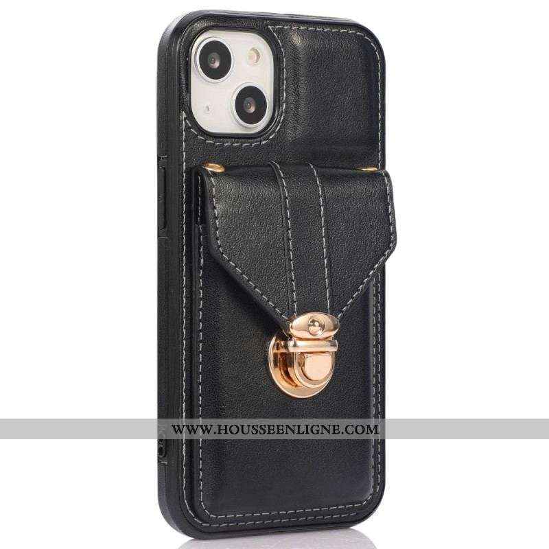 Coque iPhone 14 à Bandoulière Portefeuille