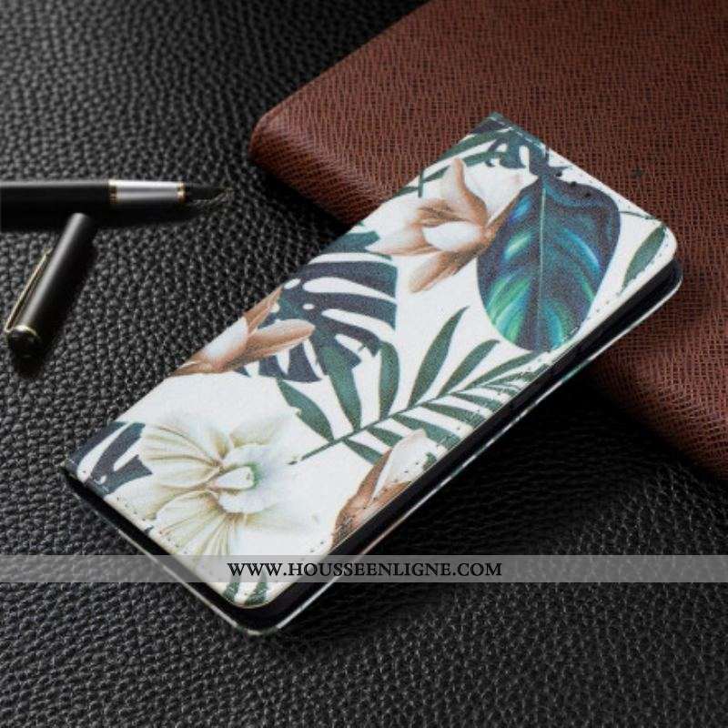 Flip Cover Huawei P50 Pro Feuilles