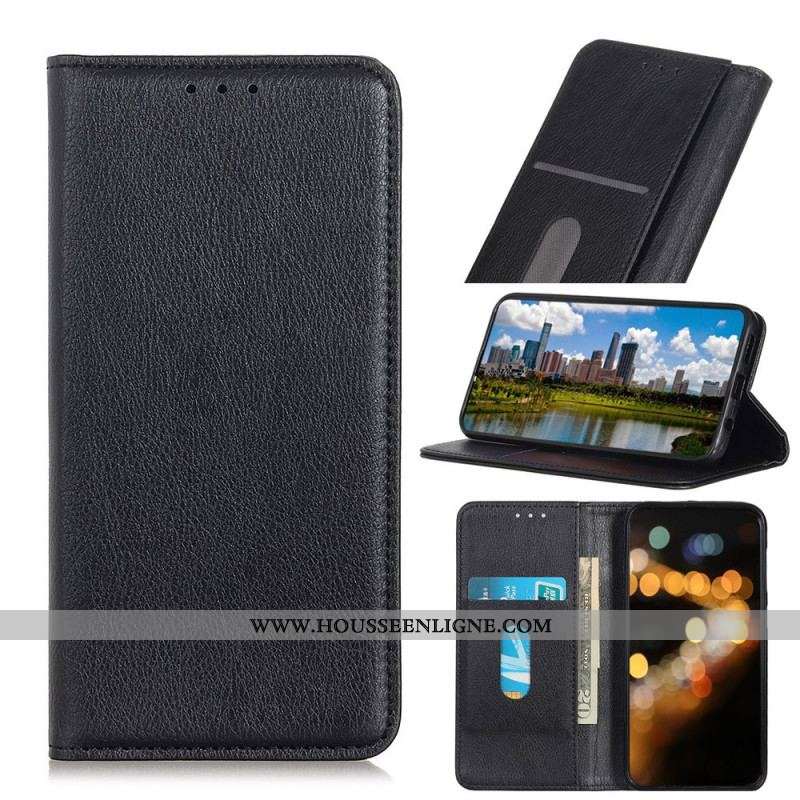 Flip Cover Moto E40 / E30 / E20 Cuir Fendu Texturé