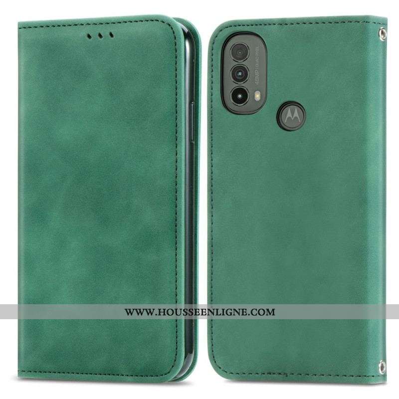 Flip Cover Moto E40 / E30 / E20 Skin-Touch Design