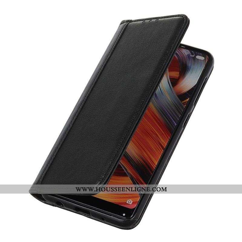 Flip Cover Moto G41 / G31 Cuir Litchi Fendu Élégance