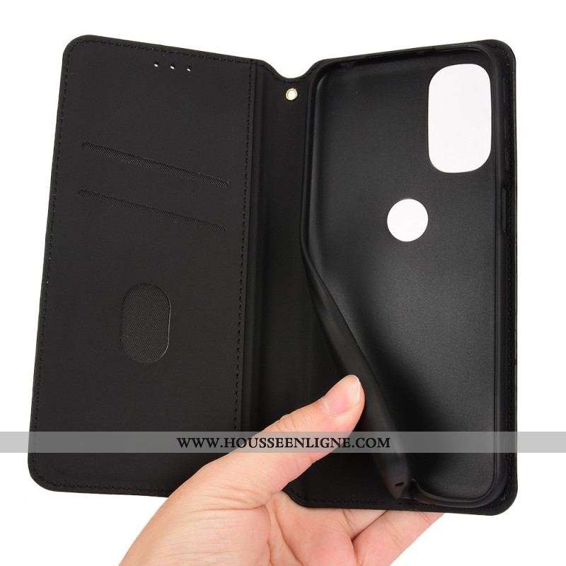 Flip Cover Moto G41 / G31 Effet Cuir Diamant