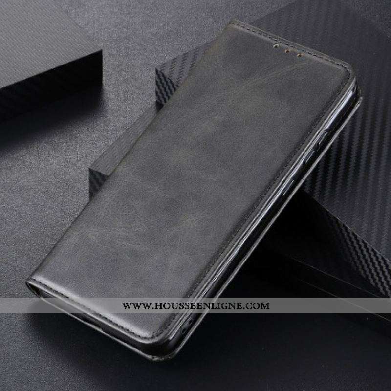 Flip Cover Motorola Edge 20 Pro Cuir Fendu Design