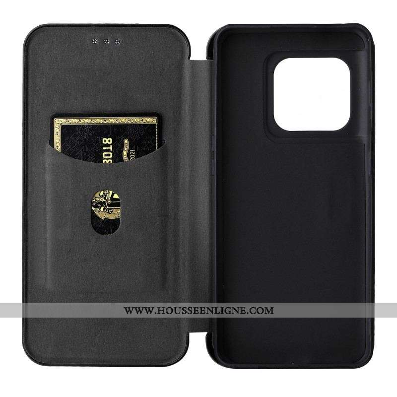 Flip Cover OnePlus 10 Pro 5G Fibre Carbone