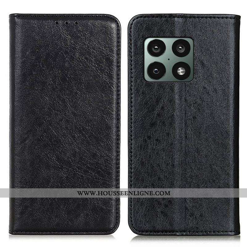 Flip Cover OnePlus 10 Pro 5G Texture Cuir