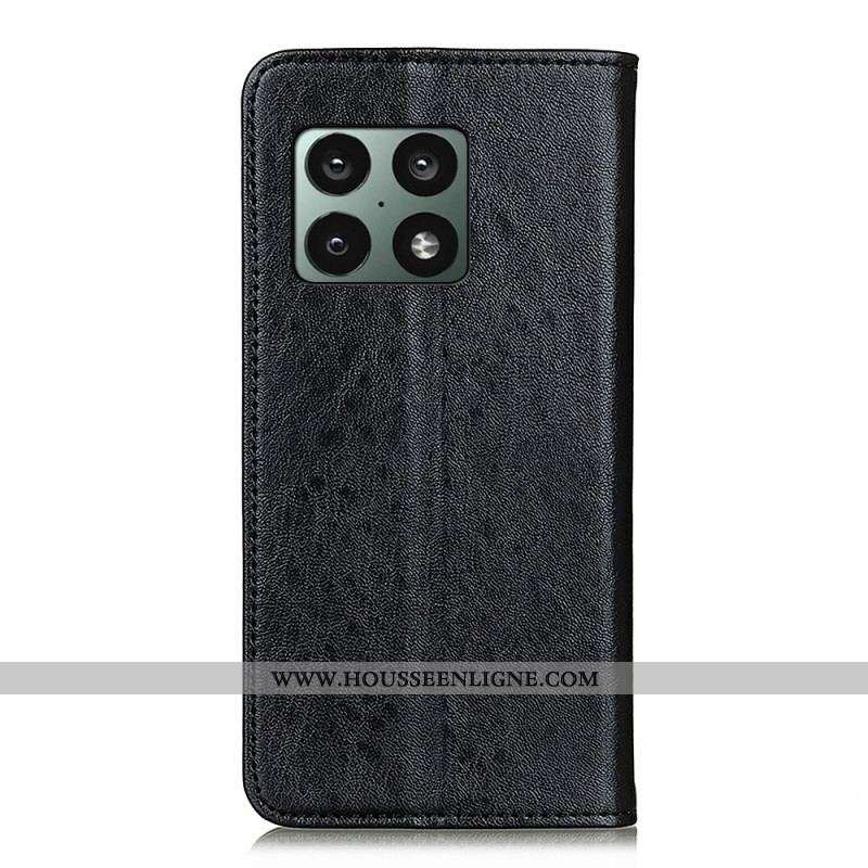 Flip Cover OnePlus 10 Pro 5G Texture Cuir