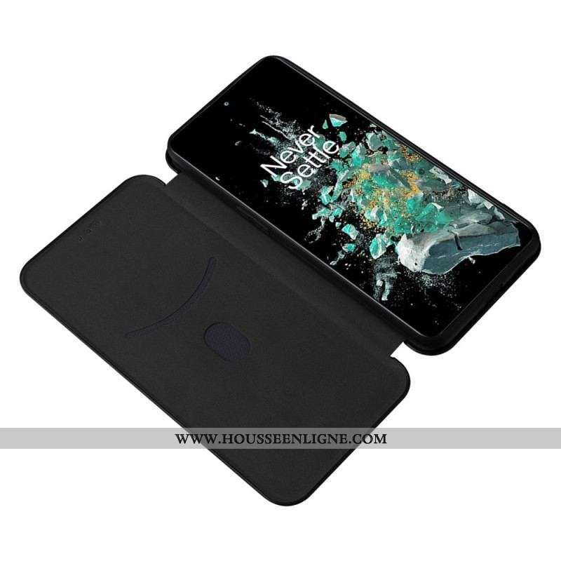 Flip Cover OnePlus 10T 5G Fibre Carbone