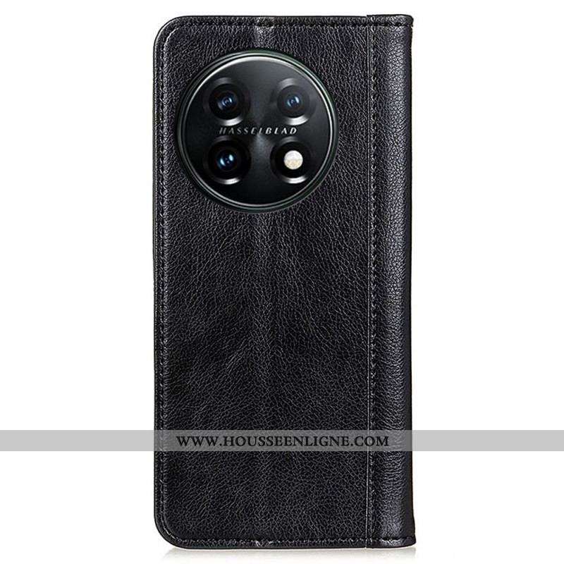 Flip Cover OnePlus 11 5G Cuir Fendu Stylé