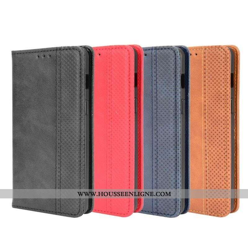 Flip Cover OnePlus Nord 2 5G Effet Cuir Vintage Stylisé