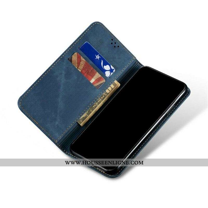 Flip Cover OnePlus Nord 2 5G Simili Cuir Texture Jeans