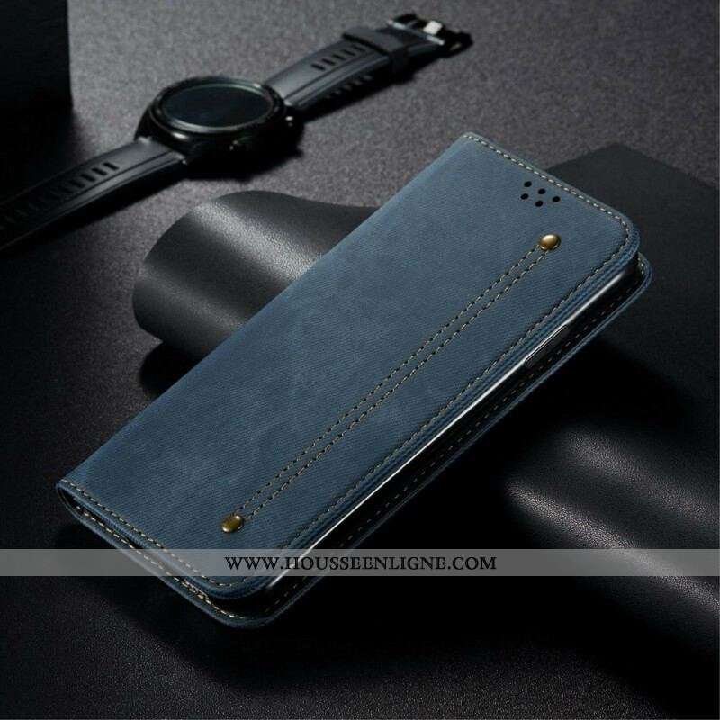 Flip Cover OnePlus Nord 2 5G Simili Cuir Texture Jeans