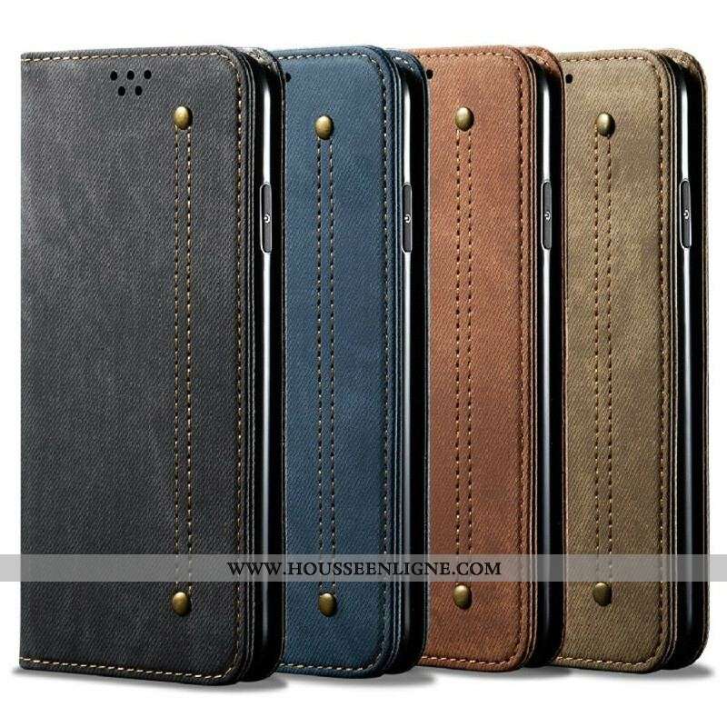 Flip Cover OnePlus Nord 2 5G Simili Cuir Texture Jeans