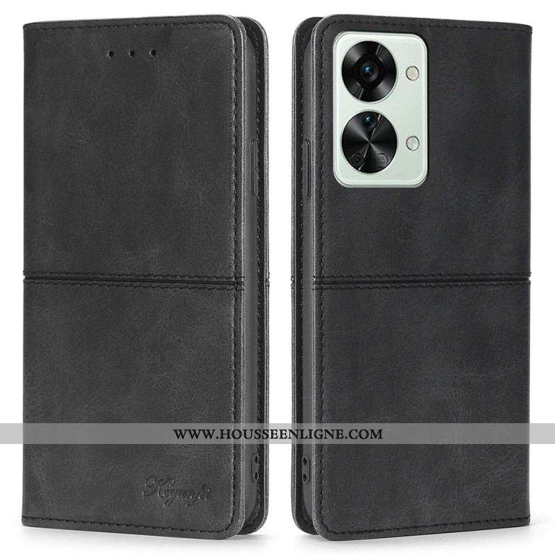 Flip Cover OnePlus Nord 2T 5G Coutures