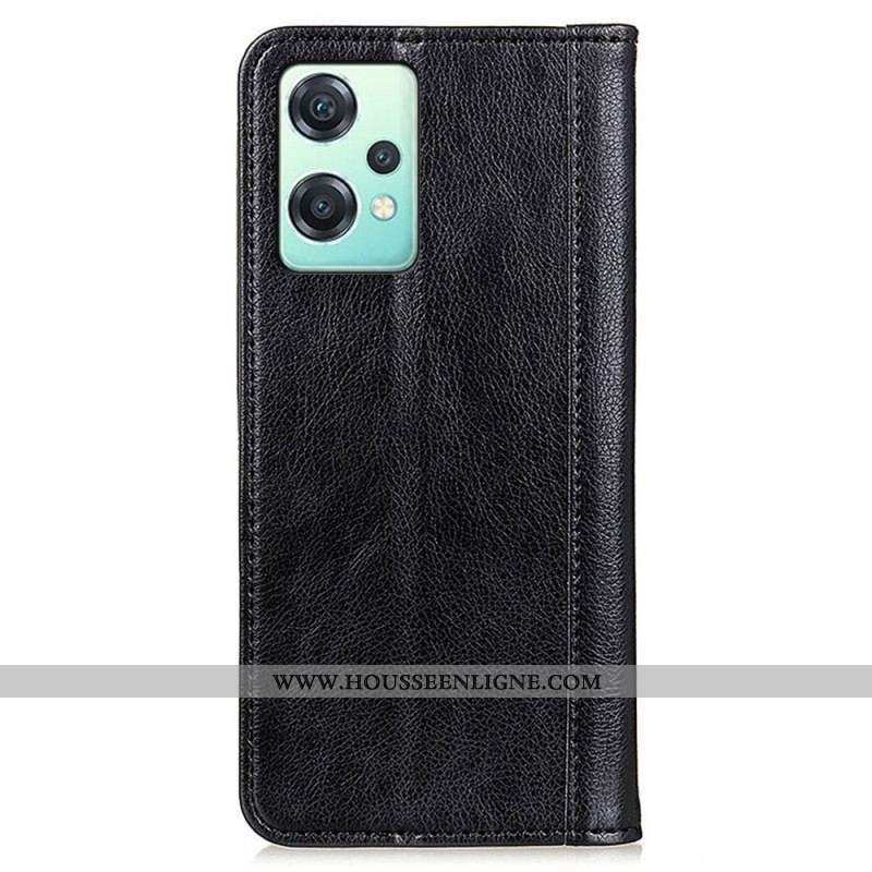 Flip Cover OnePlus Nord CE 2 Lite 5G Cuir Fendu Classique