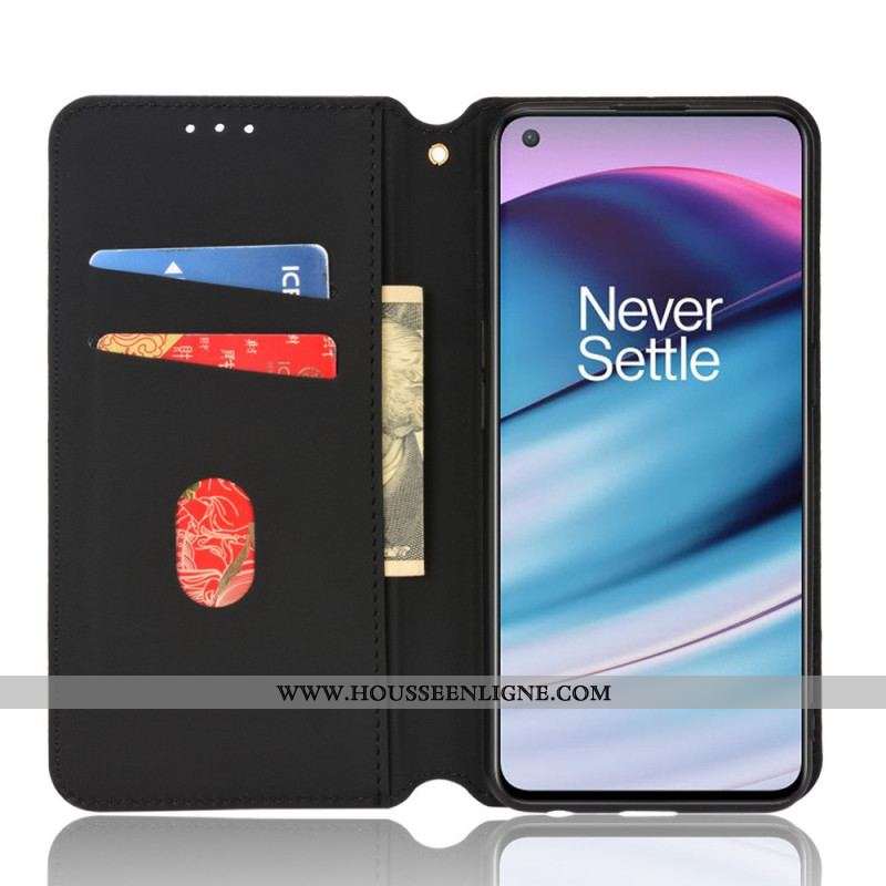 Flip Cover OnePlus Nord CE 5G Effet Cuir Diamant