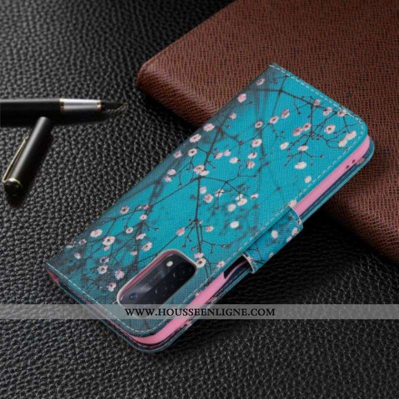 Flip Cover Oppo A54 5G / A74 5G Branches Fleuries