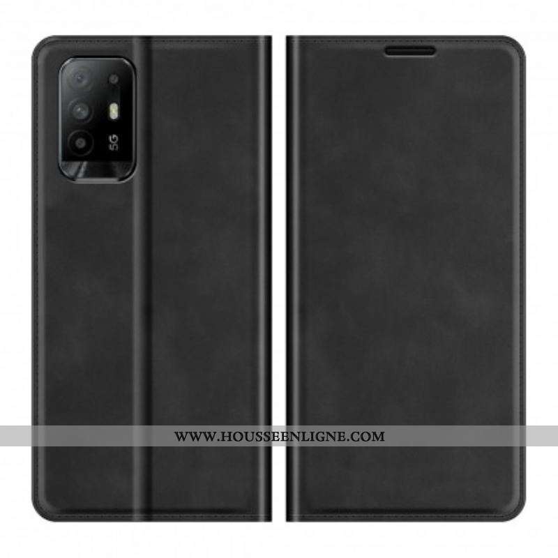 Flip Cover Oppo A94 5G Effet Cuir Douceur