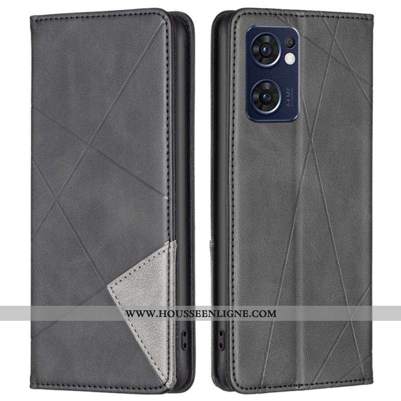 Flip Cover Oppo Find X5 Lite Losanges