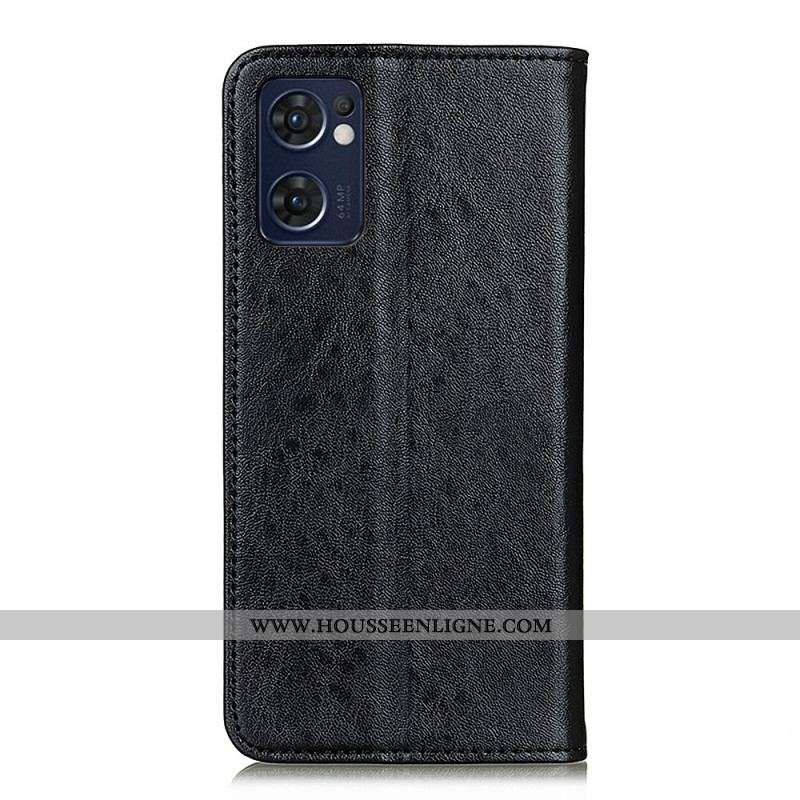 Flip Cover Oppo Find X5 Lite Texture Cuir