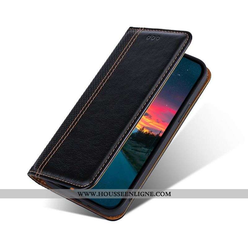 Flip Cover Oppo Find X5 Pro Effet Cuir Vintage