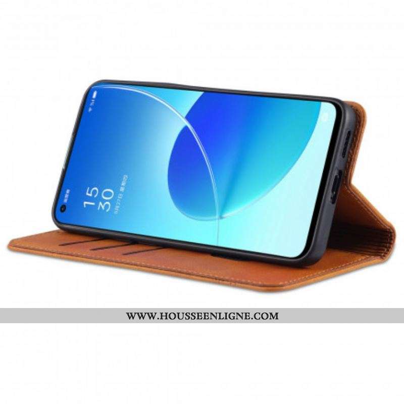 Flip Cover Oppo Reno 6 5G Style Cuir AZNS