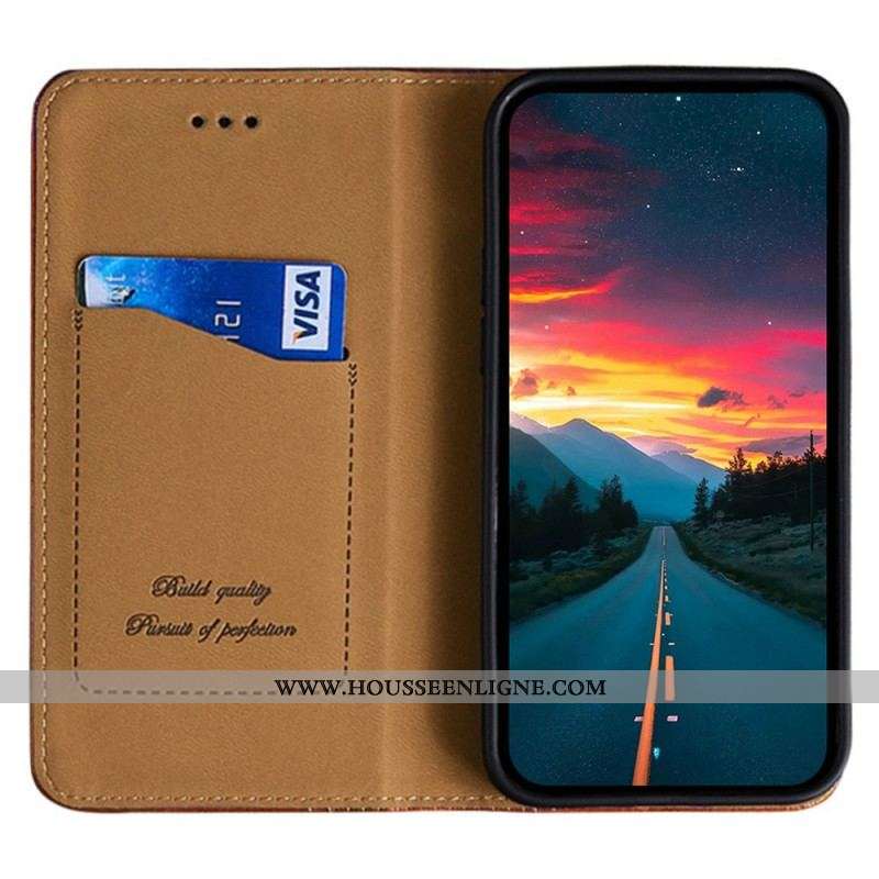 Flip Cover Oppo Reno 7 Simili Cuir Vintage