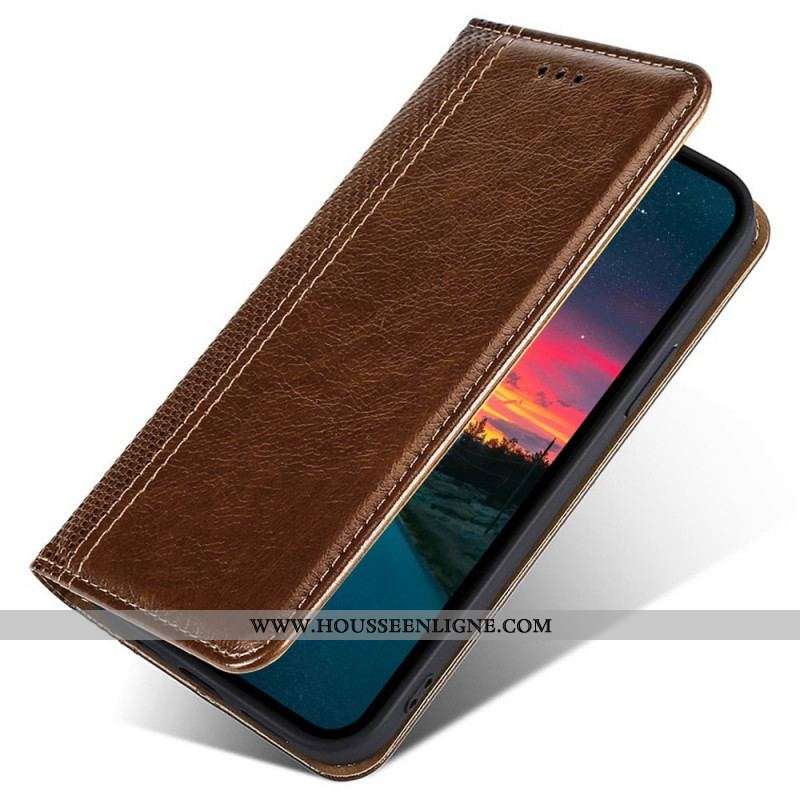 Flip Cover Oppo Reno 7 Simili Cuir Vintage