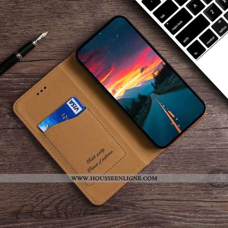 Flip Cover Oppo Reno 7 Simili Cuir Vintage