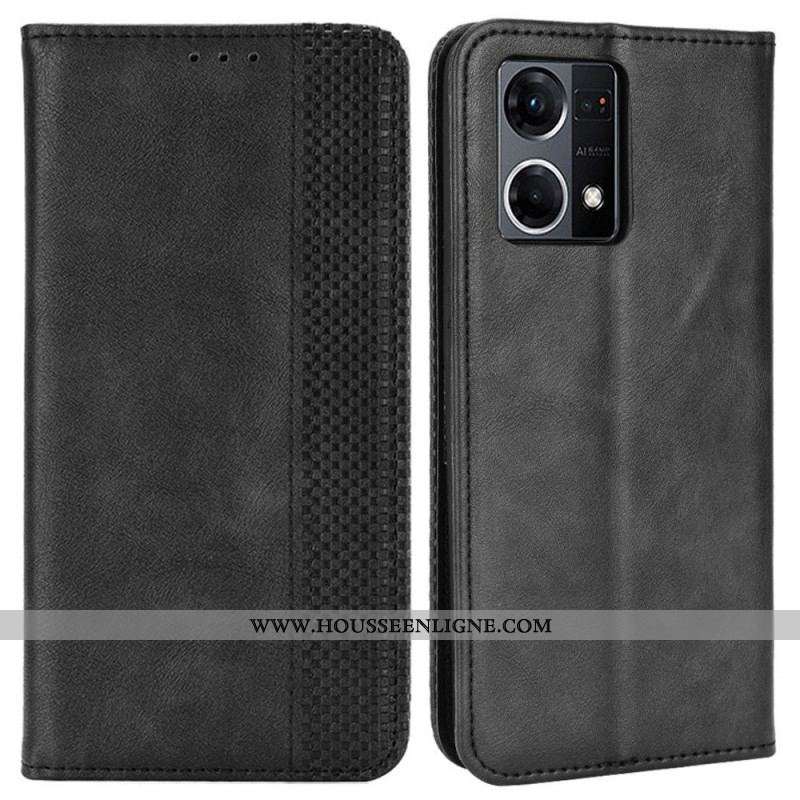 Flip Cover Oppo Reno 7 Style Cuir Stylisé