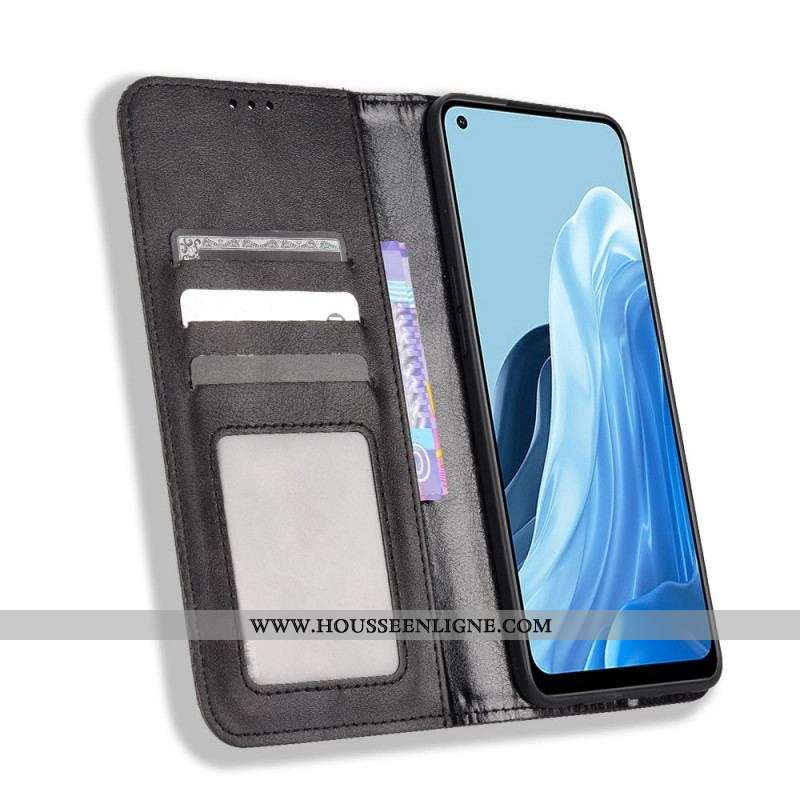 Flip Cover Oppo Reno 7 Style Cuir Stylisé