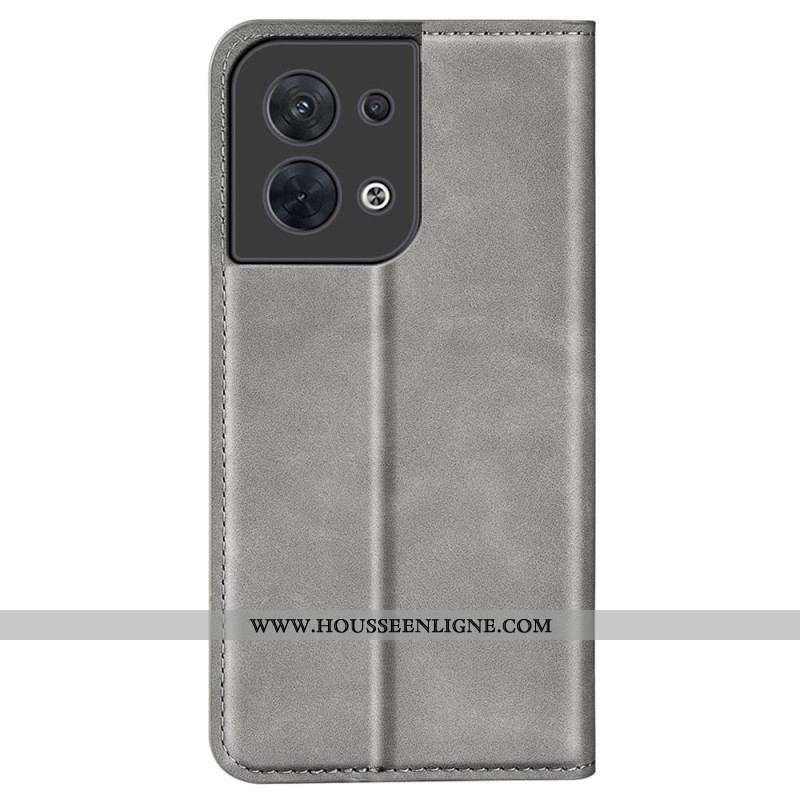 Flip Cover Oppo Reno 8 Design Classique