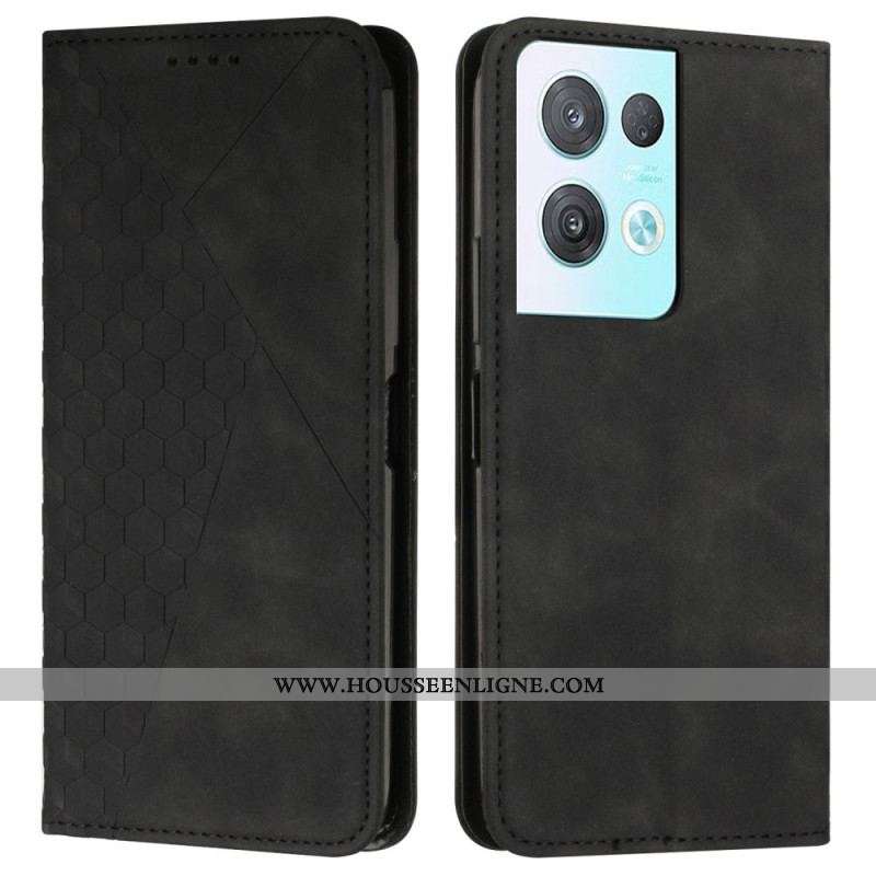 Flip Cover Oppo Reno 8 Pro Style Cubique