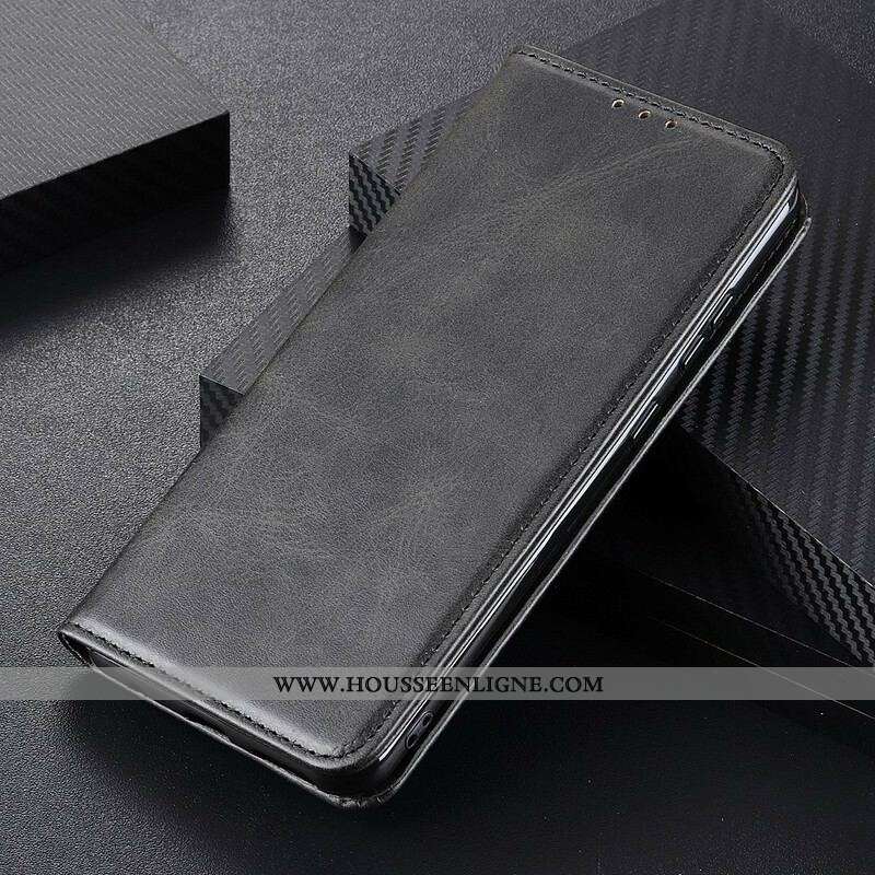 Flip Cover Samsung Galaxy A12 / M12 Cuir Fendu