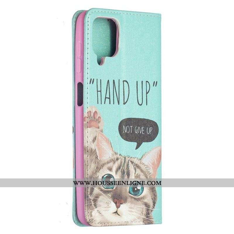 Flip Cover Samsung Galaxy A12 / M12 Hand Up