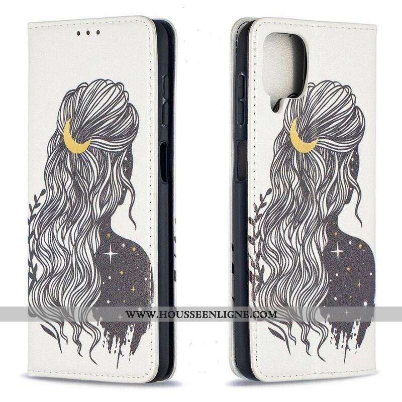 Flip Cover Samsung Galaxy A12 / M12 Jolie Chevelure