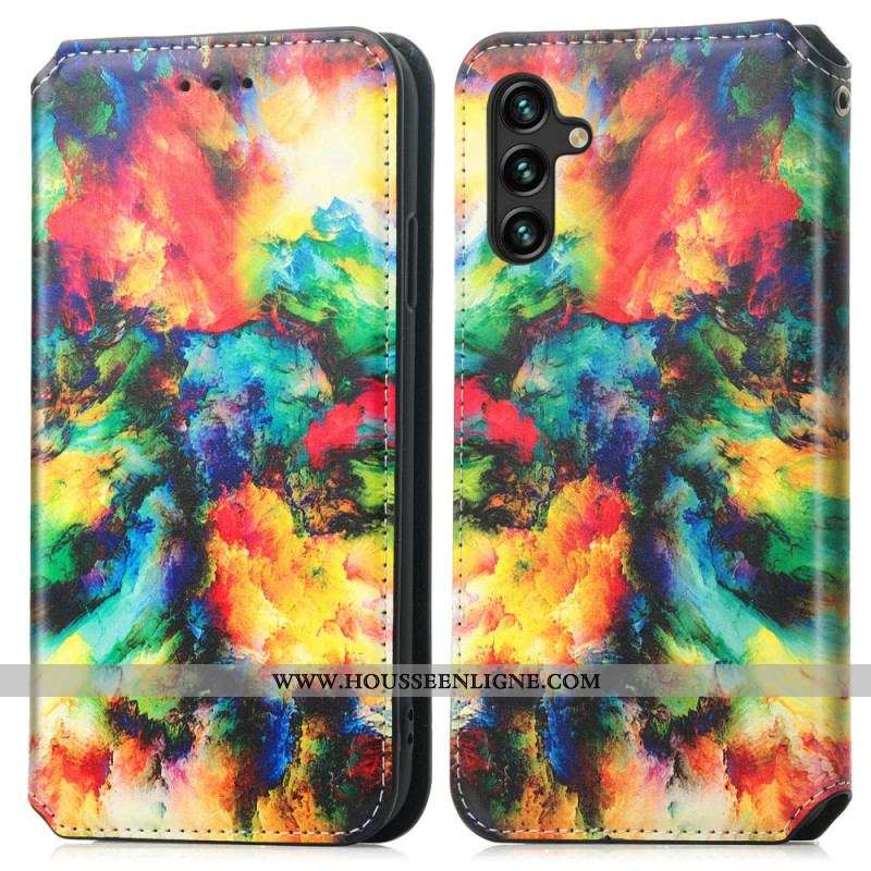 Flip Cover Samsung Galaxy A13 5G / A04s Design RFID Caseneo