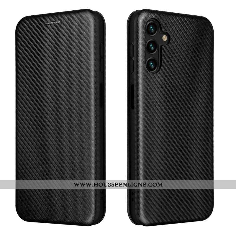 Flip Cover Samsung Galaxy A13 5G / A04s Fibre Carbone