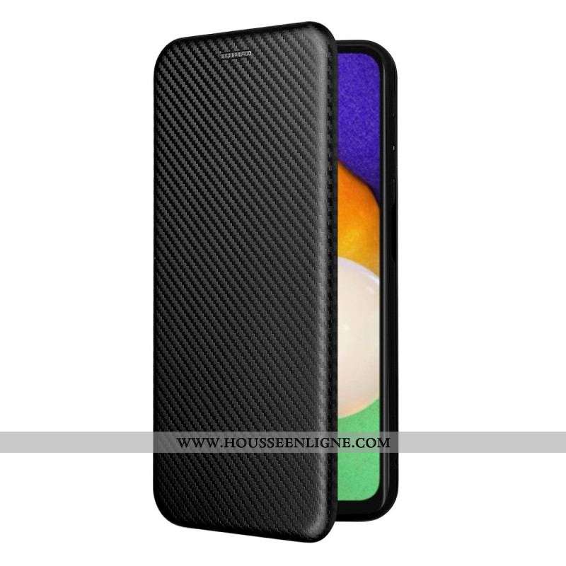 Flip Cover Samsung Galaxy A13 5G / A04s Fibre Carbone