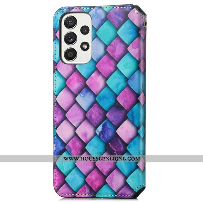 Flip Cover Samsung Galaxy A13 Design RFID Caseneo