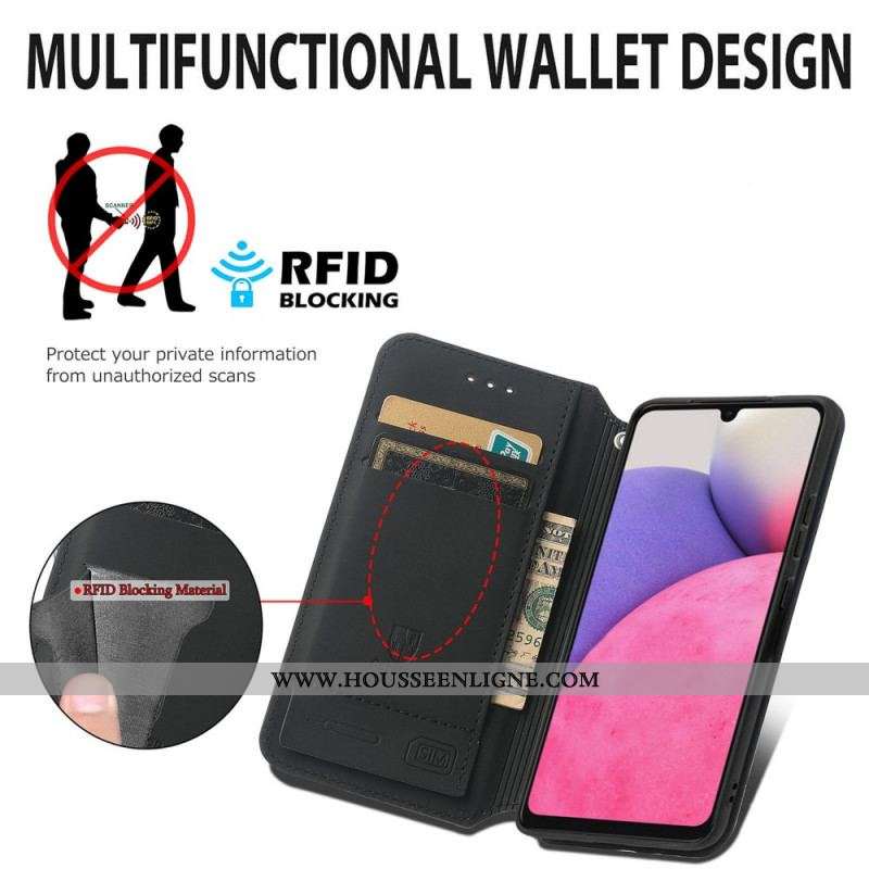 Flip Cover Samsung Galaxy A13 Design RFID Caseneo