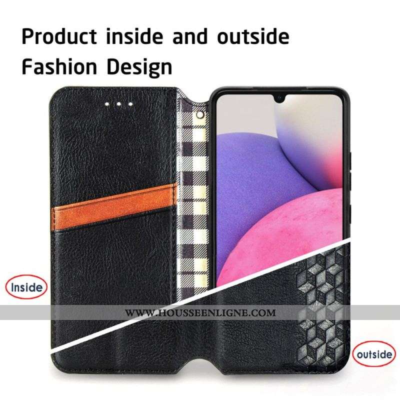 Flip Cover Samsung Galaxy A13 Effet Cuir Motif 3D