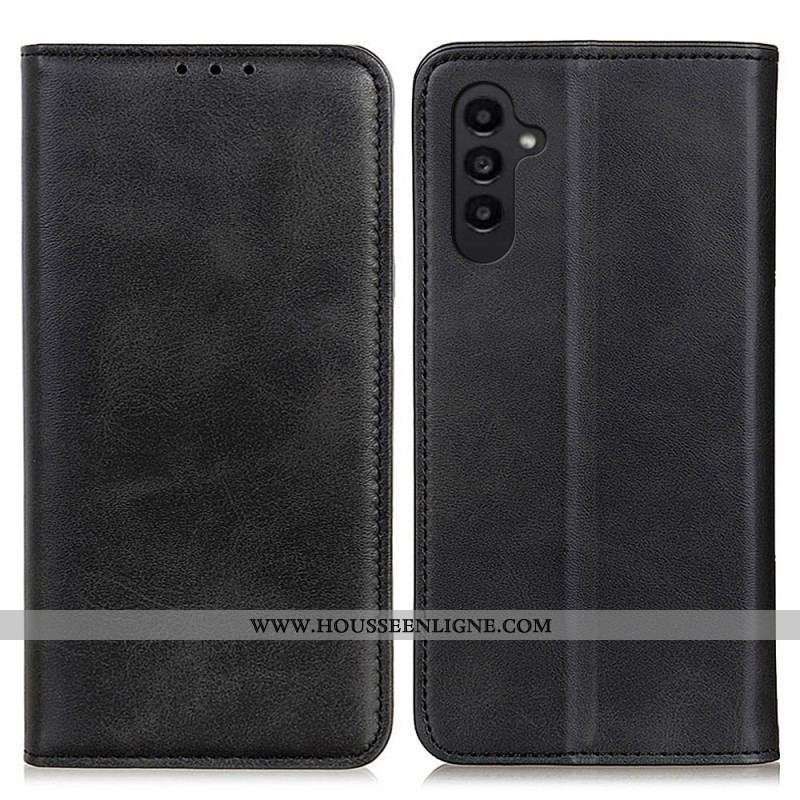 Flip Cover Samsung Galaxy A14 5G / A14 Cuir Fendu