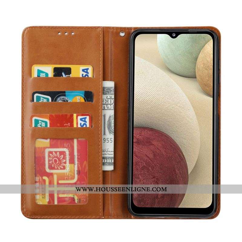 Flip Cover Samsung Galaxy A14 5G Simili Cuir Porte-Cartes