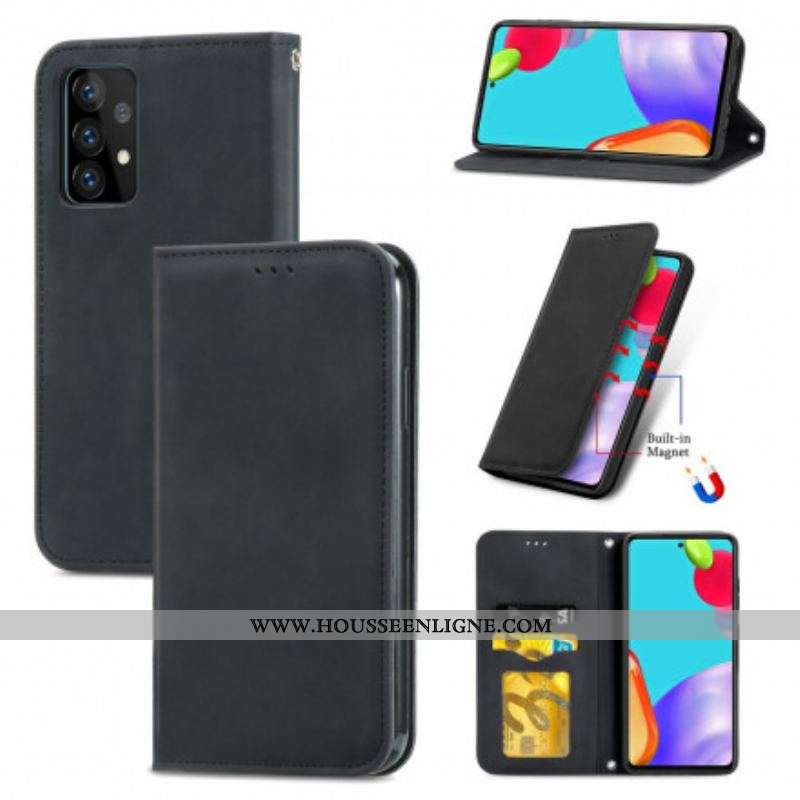 Flip Cover Samsung Galaxy A52 4G / A52 5G / A52s 5G Effet Cuir Chic