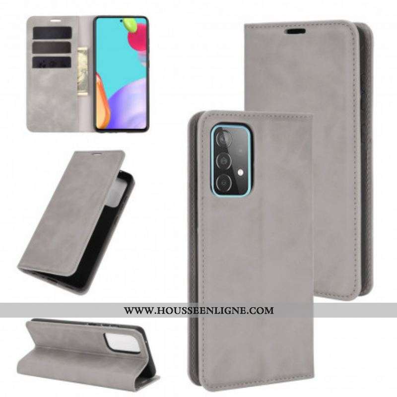 Flip Cover Samsung Galaxy A52 4G / A52 5G / A52s 5G Effet Cuir Douceur